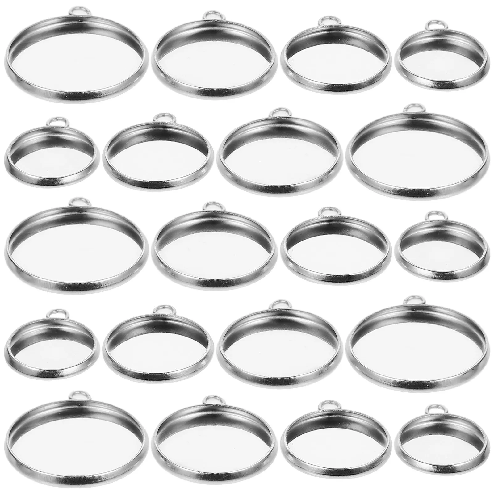 

80 шт. заготовок для кулонов из нержавеющей стали с гладкими закругленными краями, компактные, изысканное исполнение, для самостоятельного изготовления ювелирных изделий