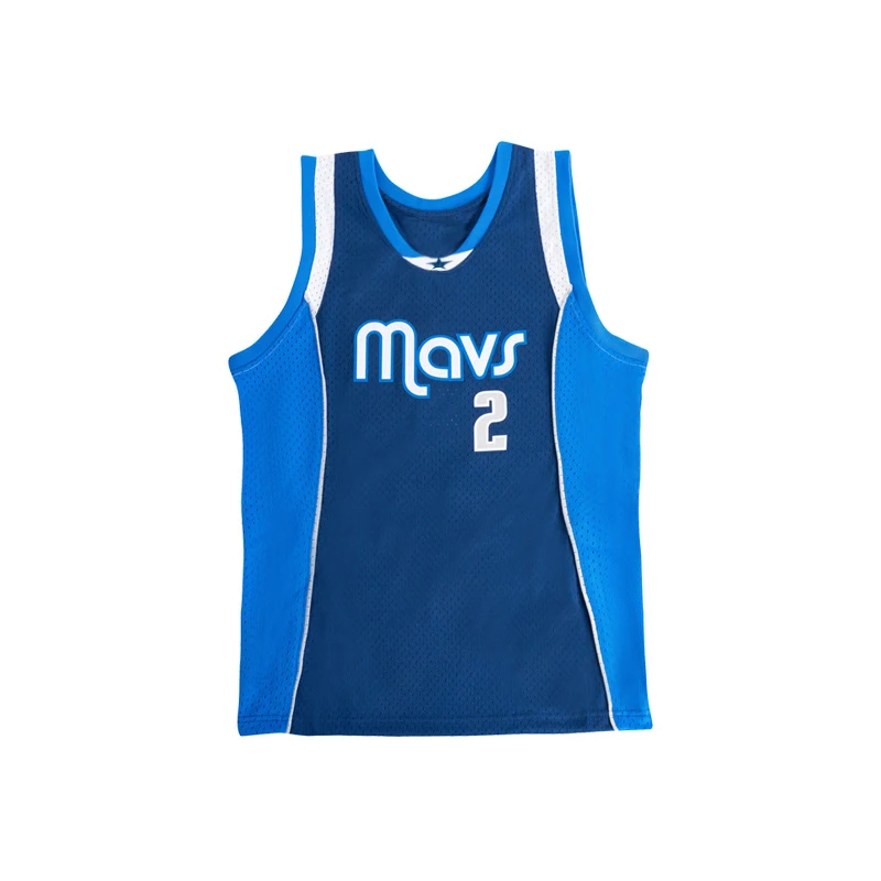 Mavericks team basketball jersey fan vest 3D casual summer running fitness sweat wicking soft vest