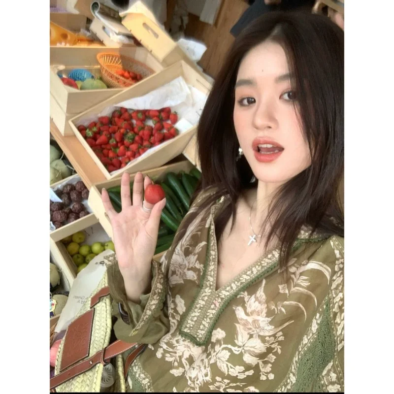 

New Chinese Ethnic Style Retro Shirt Women's New Summer Top with Unique Design