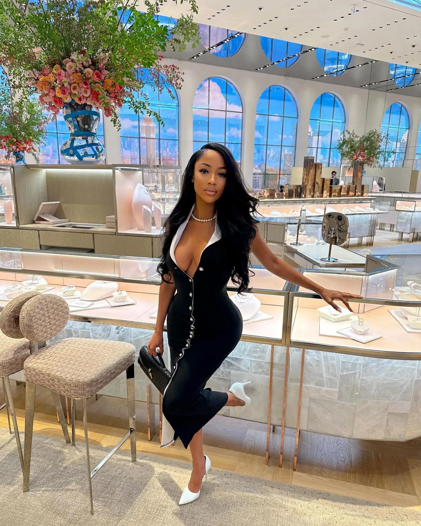 Vestidos largos ajustados de retales a la moda para mujer, vestido largo sin mangas con una botonadura, vestido largo hasta la rodilla con solapa de cintura alta para verano