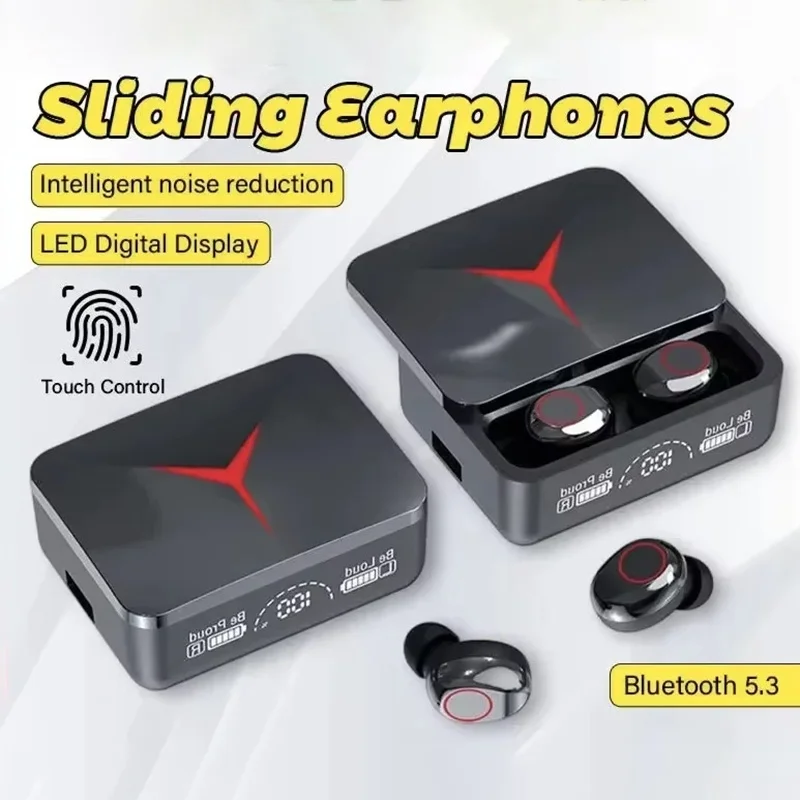 Wireless Bluetooth Earplug Touch Control Sports Earbud LED Display 0 Delay Game Headset Stereo High Sound Quality Music Earphone