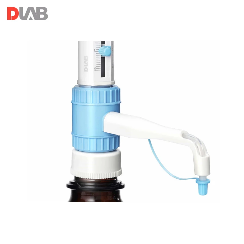 DLAB 0.5-50ml DispensMate Plus Bottle Top Dispenser Pipette Laboratory Pipettor Adjustable Quantitative Laboratory Dispenser