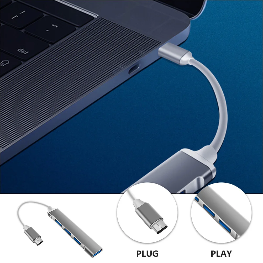 Portable Type High speed Multi Port Adapter USB3 0 2 0 Compatible Overload Protection Party