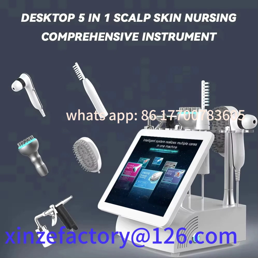 

Customizable New Arrival Multifunction 15-inch 5-in-1 High Frequency Scalp Massager