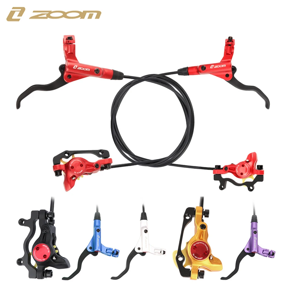 ZOOM HB-875 Hydraulic Bicycle Brake Mountain Bike Disc Brake Front 800mm/rear 1400mm Hydraulic Brakes for Bikes  Disc Brake