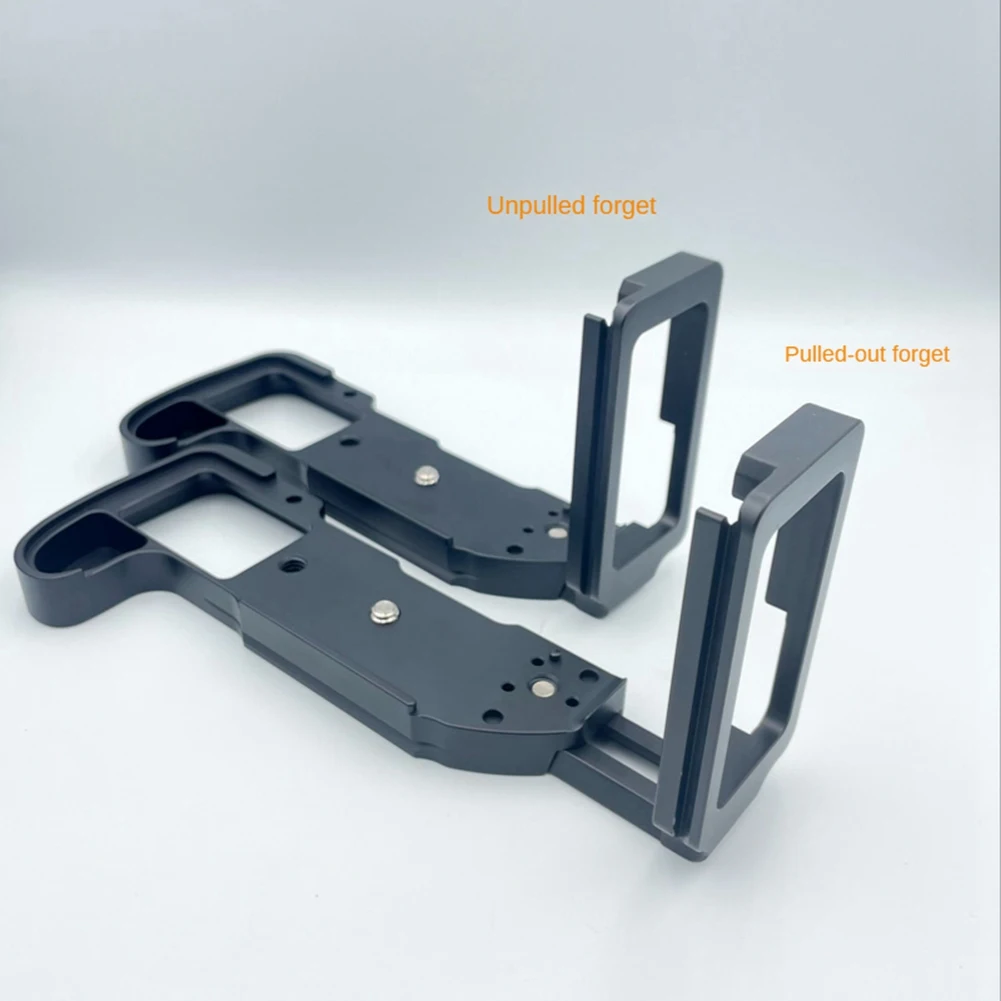 Quick Release Plate L Bracket para X-H1 Camera, Hand Grip Base Holder, Pull-Out Versão Prata