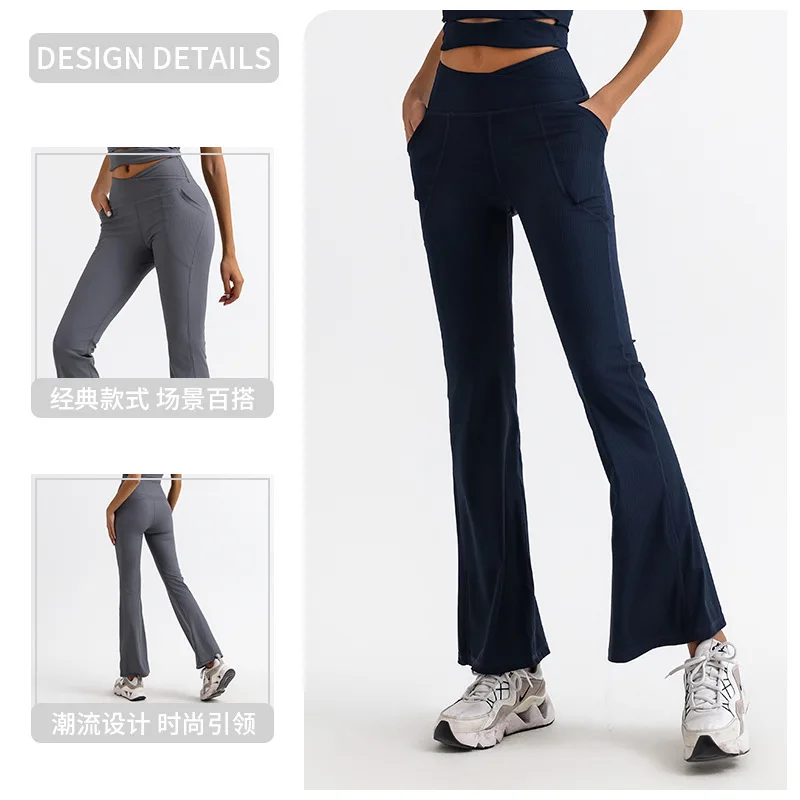 Mulheres bell-bottoms hip levantamento feminino esportes leggings de cintura alta leggings de fitness push up yoga leggings roupas de ginásio esportes apertados