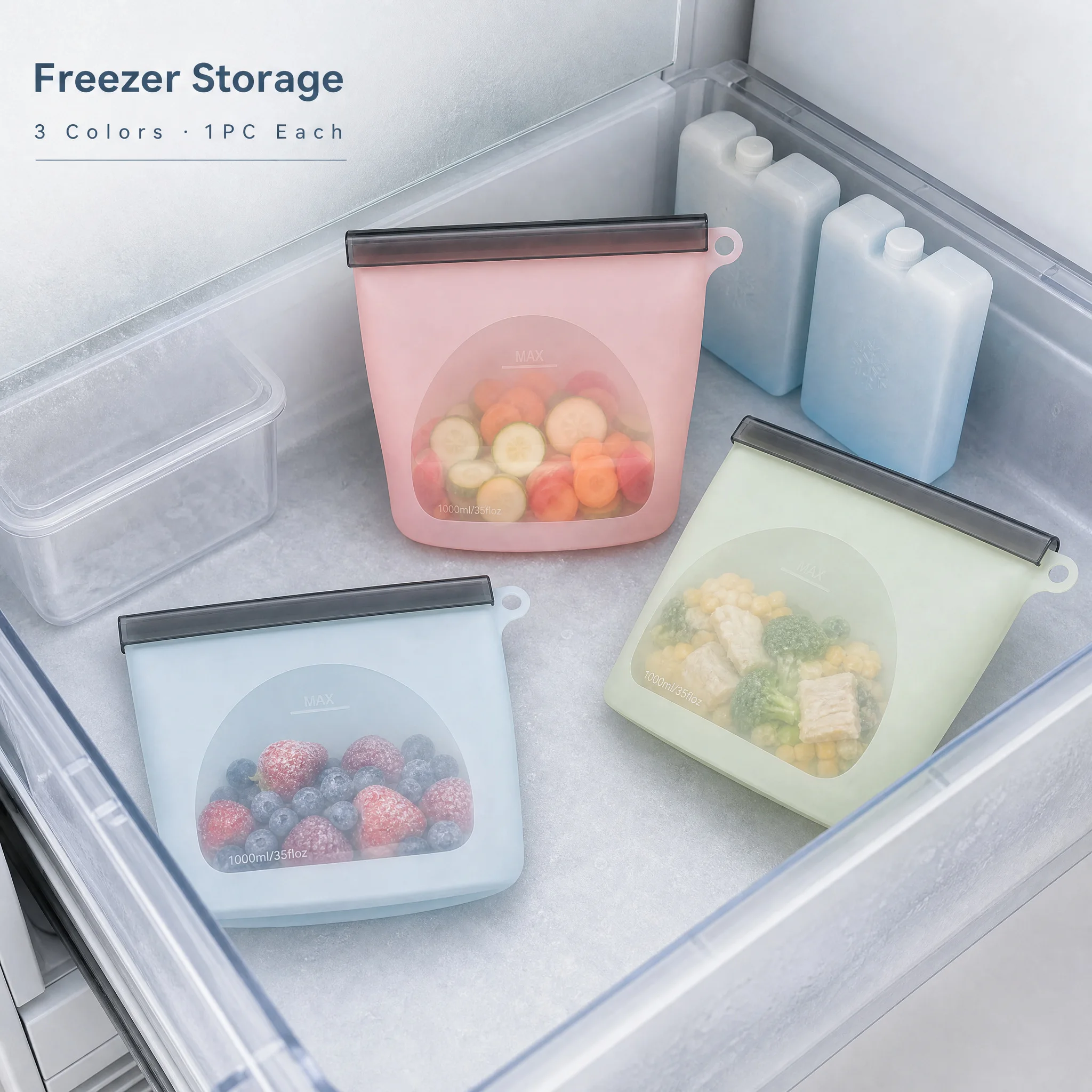 كيس تخزين طعام قابل لإعادة الا - مراجعة Food Storage Bag وسعره