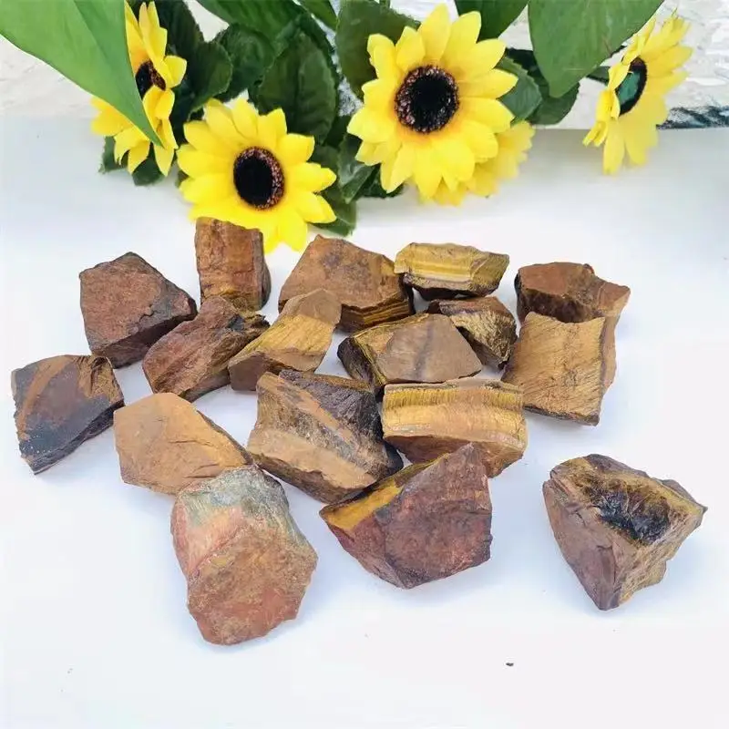 Wholesale Bulk Raw Natural Stone Rough Crystals And Mineral Specimen Yellow Tiger Eye