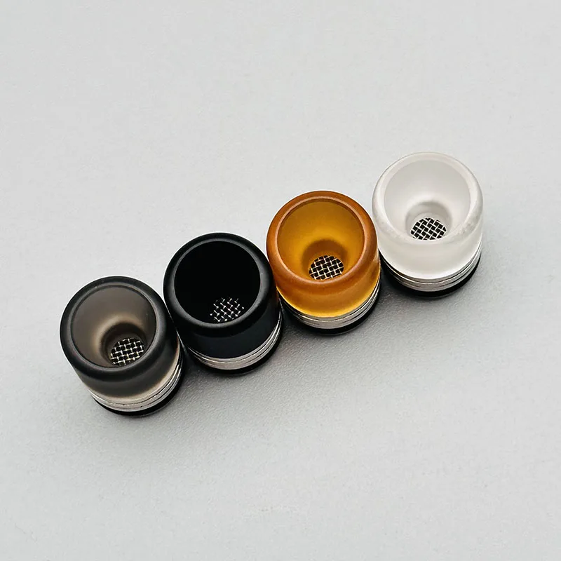 vape 810 طرف بالتنقيط 316ss PC مادة PIE POM مع شبكة معدنية قابلة للاستخدام في الزيت لملحقات رذاذ خزان RTA RDA