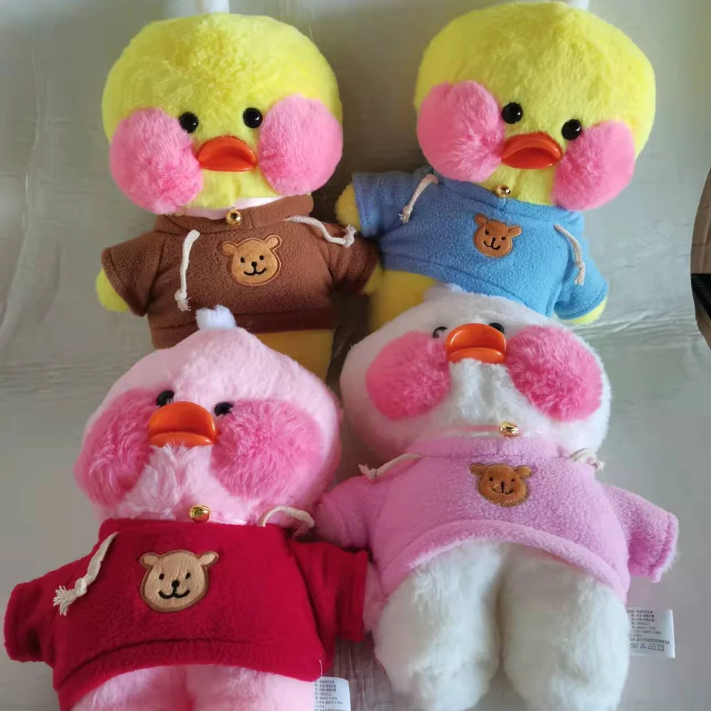 Doll Accessories For 30cm Duck Dog Plush Dolls Clothes Suit High Quality Cotton Skirt Overalls Outfit Ducks Animal Clothing Toy