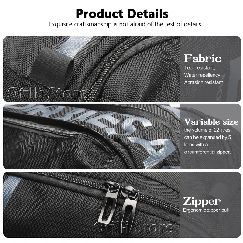 دراجة نارية سوداء مع شعار الأمتعة الجانب حقيبة داخلية لسيارات BMW R 1300 RT R1300 RT R1300RT r1300rt 2025 الغطاء العلوي حقيبة مقاومة للماء