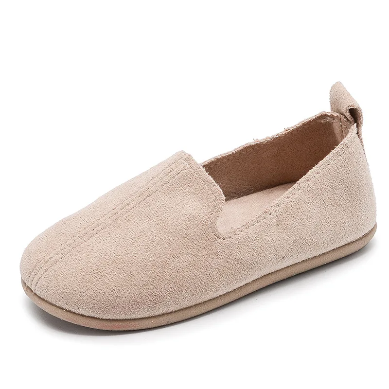 Unisex dziecięce buty dla chłopców dziewczęce Slip-on mokasyny codzienne tenisówki dziecięce jednokolorowe miękkie dziecięce chłopcy mieszkania