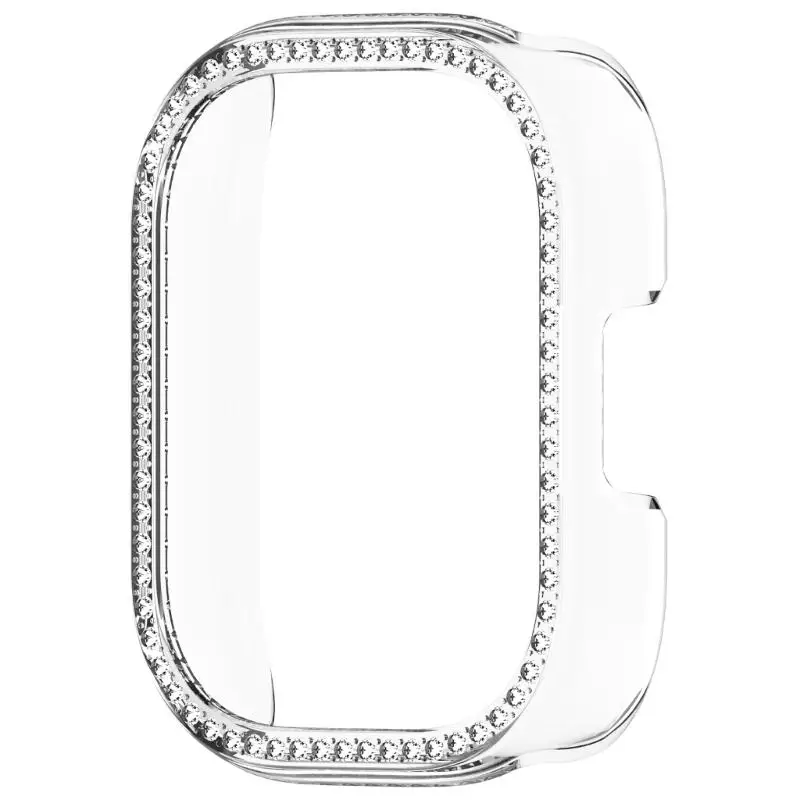 R53C Half Wrap Enclosed Single Row Crystal Casing Shell Protective Guard Shockproof Cover Hollowed Cutout for Watch 5 Active