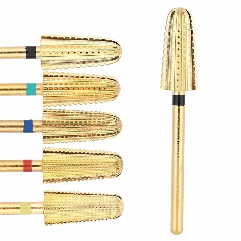 Pięciowymiarowa głowica szlifierska z węglika wolframu do usuwania skórek i paznokci, specjalne narzędzie do szlifowania wstępnego.