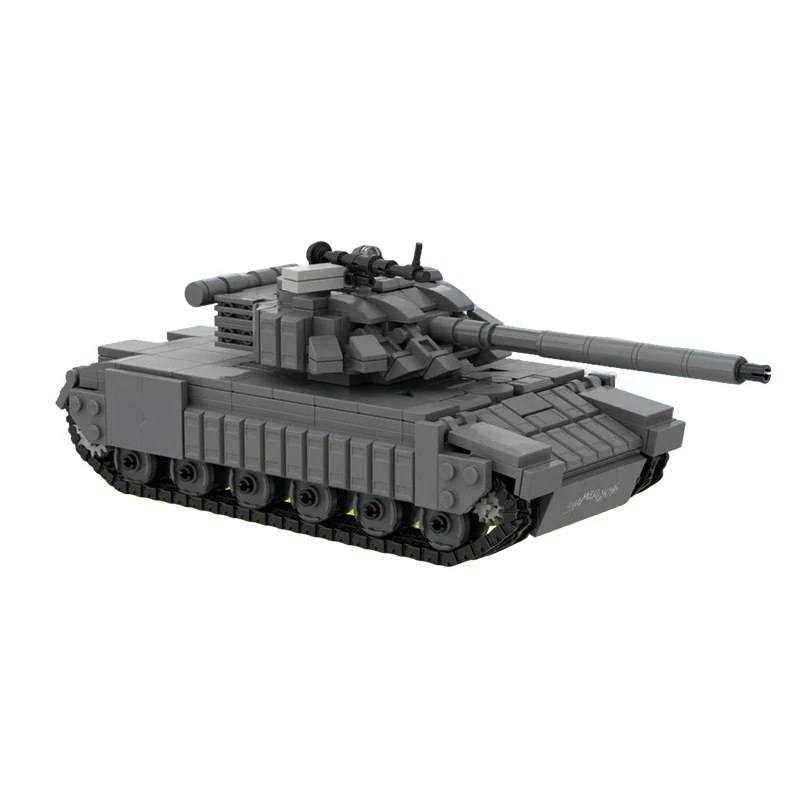 740pcs MOC Creator T Tank Model Toy Building Blocks Architecture Christmas Gift Assemble Education Creative DIY Birthday Kids