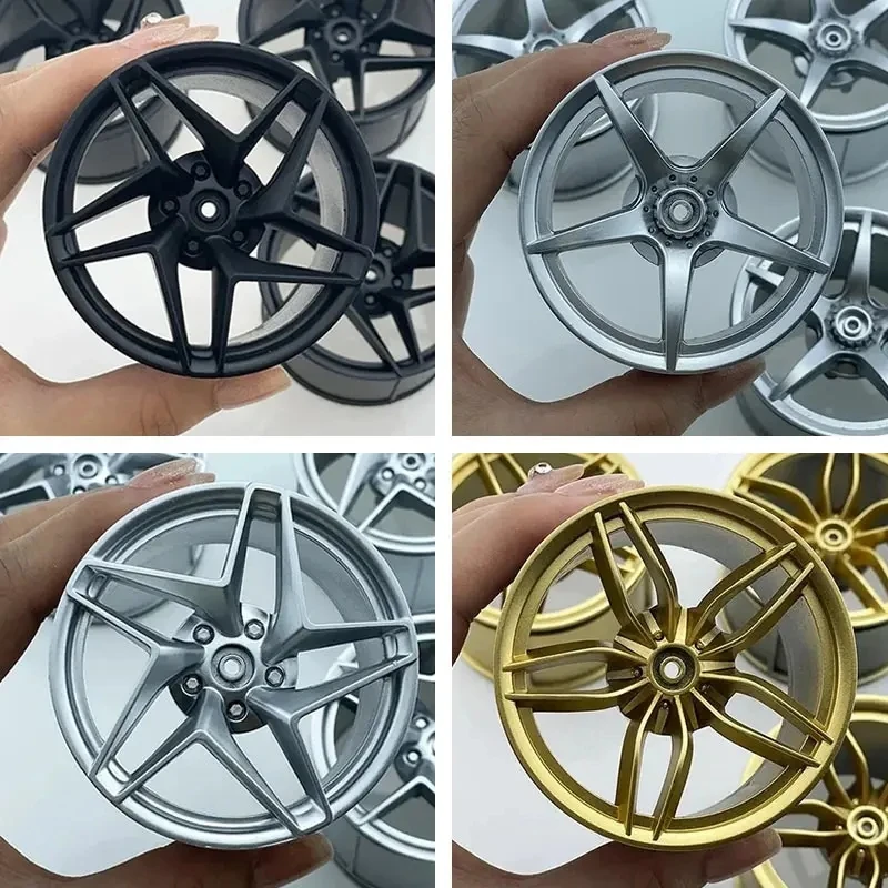 CADA Building Blocks Bricks Accessories Black Golden Plating Hub Compatible LEGO Scale 1:8 Car 42083 42056 42115 Wheel