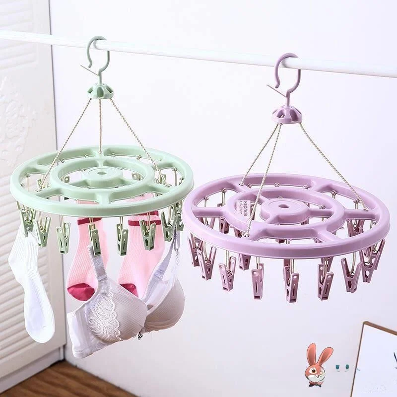 Small Clothes Drying Rack for Hanging Socks And Baby Clothes Space Saving Foldable Laundry Hanger Compact Design