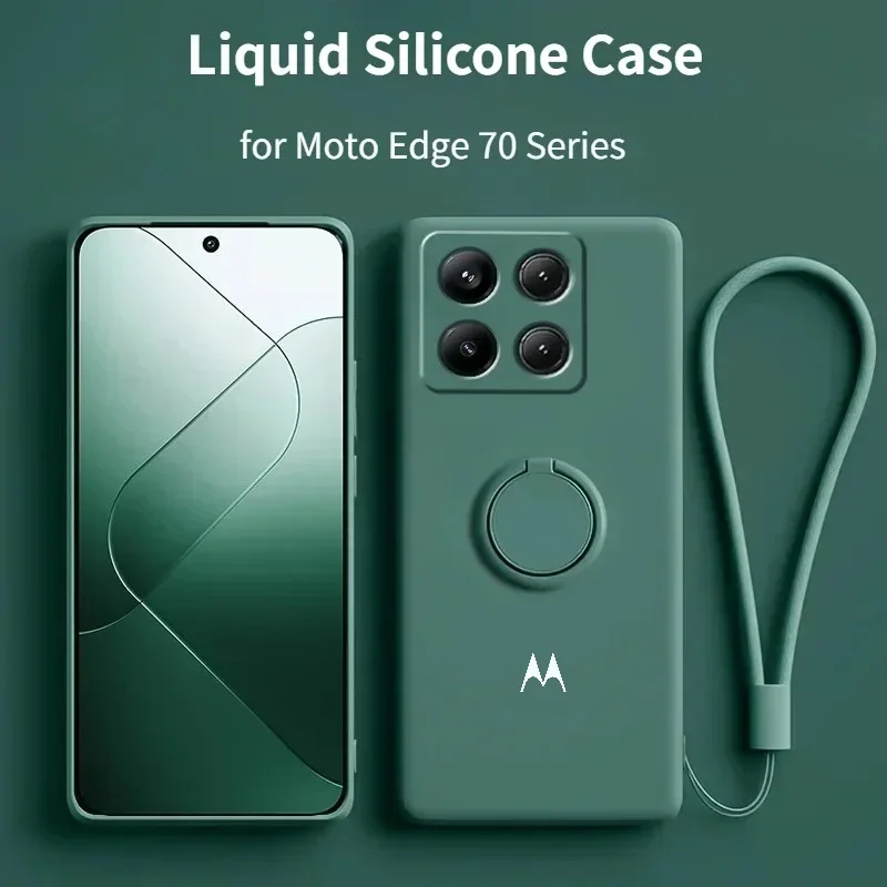 Étui en silicone liquide avec support rotatif pour Motorola Signature Edge 70 Fusion 60 Ultra 50 Neo G67 G77 G86Power G56 G66J/Y Étui en silicone liquide avec support rotatif pour Motorola Signature Edge 70 Fusion 60 Ultra 50 Neo G67 G77 G86Power G56 G66J/Y