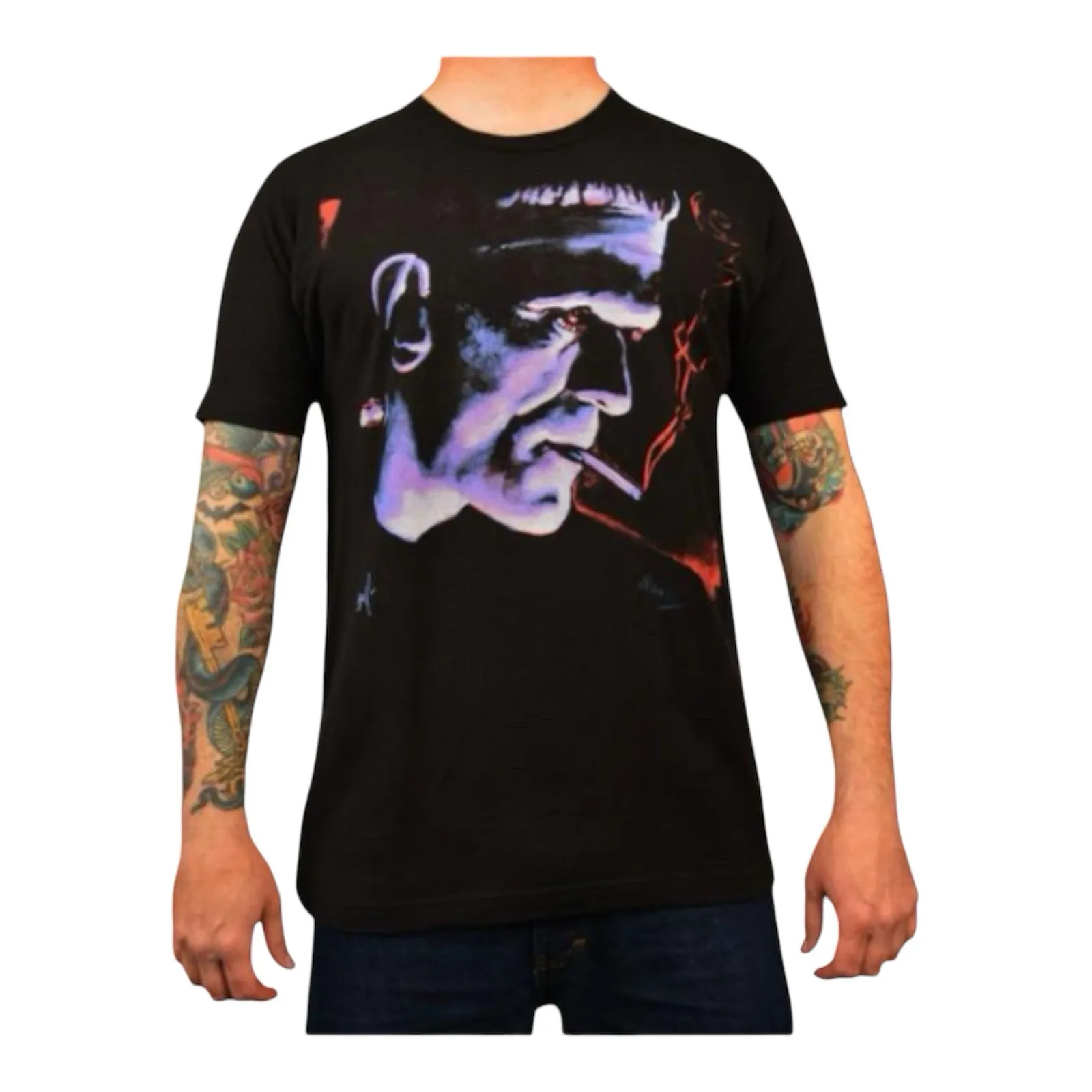 

Футболка Франкенштейна, мягкая высококачественная отличная концертная рубашка