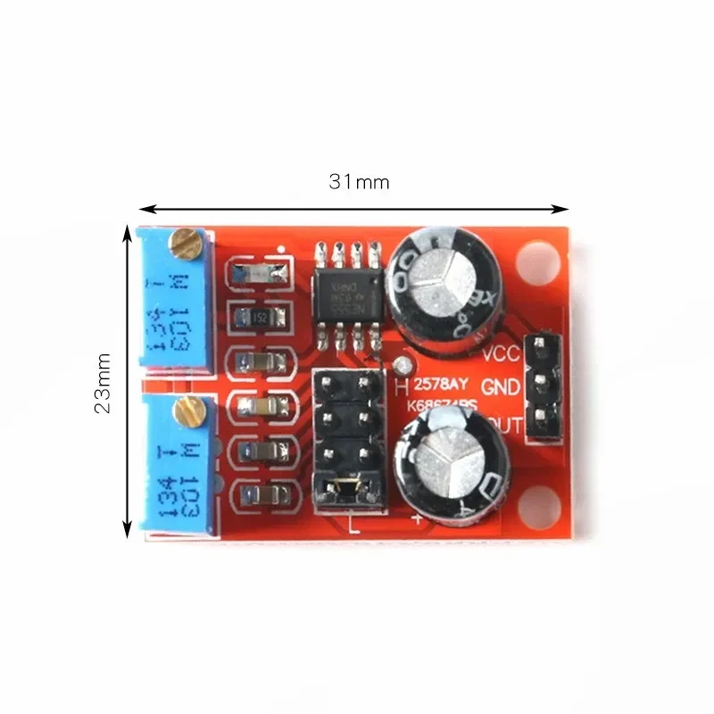 10PCS NE555 Pulse Frequency Duty Cycle Adjustable Module 10kHz -200kHz Square Wave Signal Generator For arduino DIY Kit