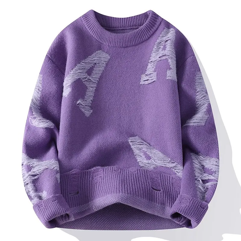 Sweater, Outdoor, Fishing, Fashionable, for Men, Trendy, Cycling, Versatile, for Sport, for Travel, for Leisure, Knitted Sweater