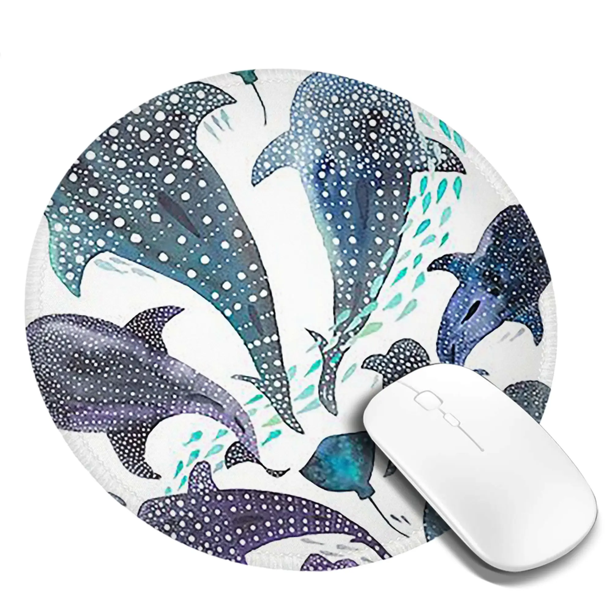 Whale Shark, Ray And Sea Creature Play Mouse Pad Computer Keyboard Mouse Mat Gamer Laptop Desk Mat Office Accessories Table Mats