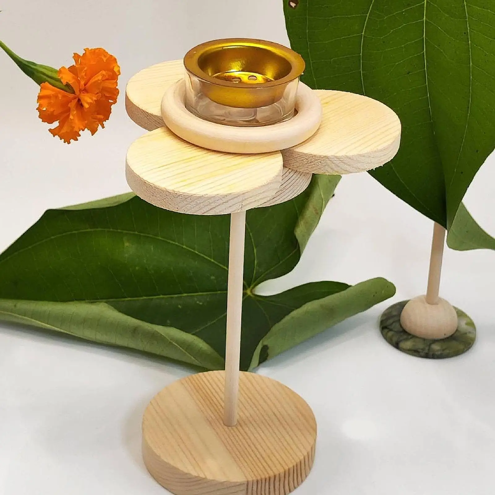 Candle Holder New Year Gift Desk Incense Burner for Yoga Living Room Bedroom