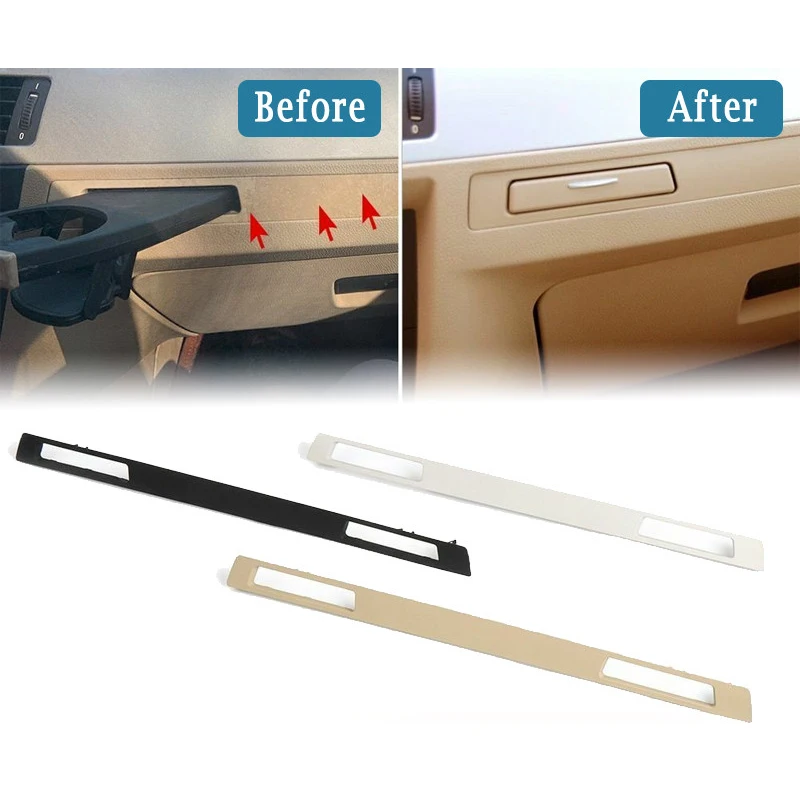 Cup Holder Trim Surround Panel Dashboard Decoration Cover 51457138797 For BMW 3 Series E90 E91 E92 E93 2004-2012 Left Hand Drive