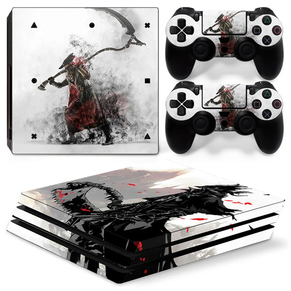 Bloodborne GAME PS4 Pro Skin Sticker Decal Cover per ps4 Pro Console e 2 controller skin Vinyl slim sticker Decal