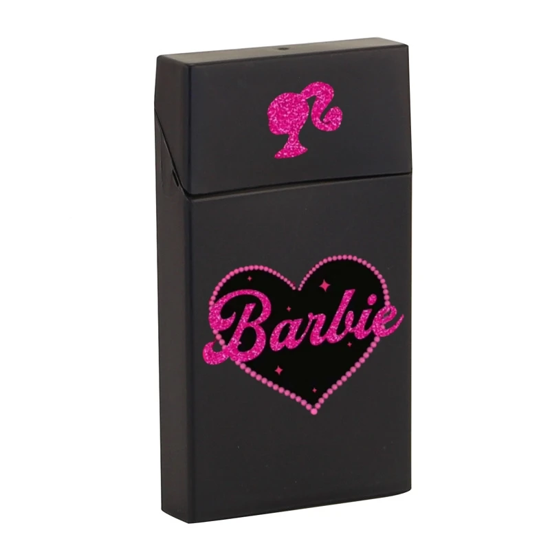 Barbie Cigarette Box for Women Fashion Ladies Thin Cigarette Case Fashionable Portable Cigarette Packaging Box Holder Accessory