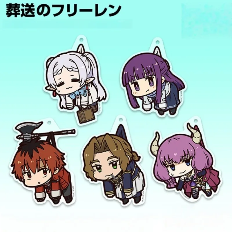 Frieren: Beyond Journey's End Anime KeyChain Aura Sein Stark Men Key Chain for Women Cartoon Kawaii Figure Acrylic Keyring Gifts