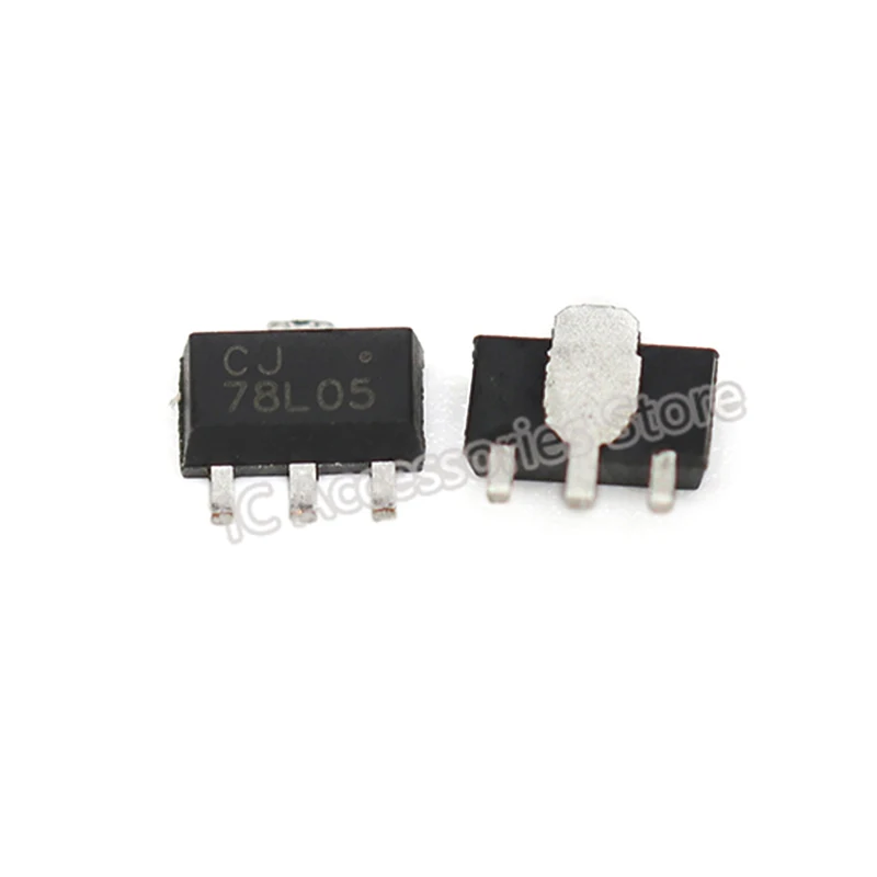 10pcs CJ78L05 CJ78L08 SOT-89 78L05 SMD voltage regulator three-terminal linear regulator (LDO) New and Original IC chip In Stock