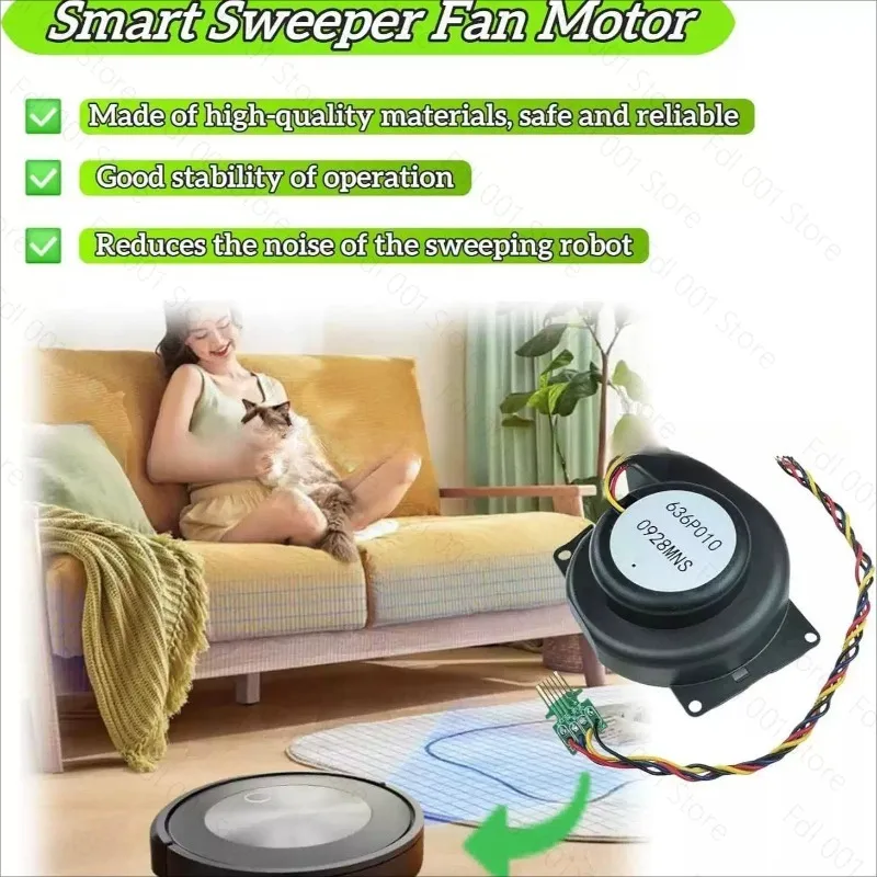 For iRobot Sweeper Fan e5 e6 i3 i4 i5 i6 i7 j7 i8 Main Brush Frame Motor Motor