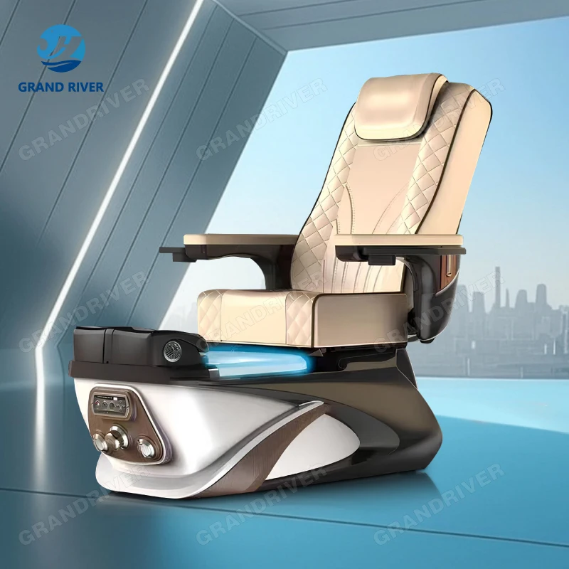 Massage Table,Modern Electric Foot Spa Pedicure Chair Luxury Light Surfing Massage Nail Salon Pedicure Chair With Motors Reclini