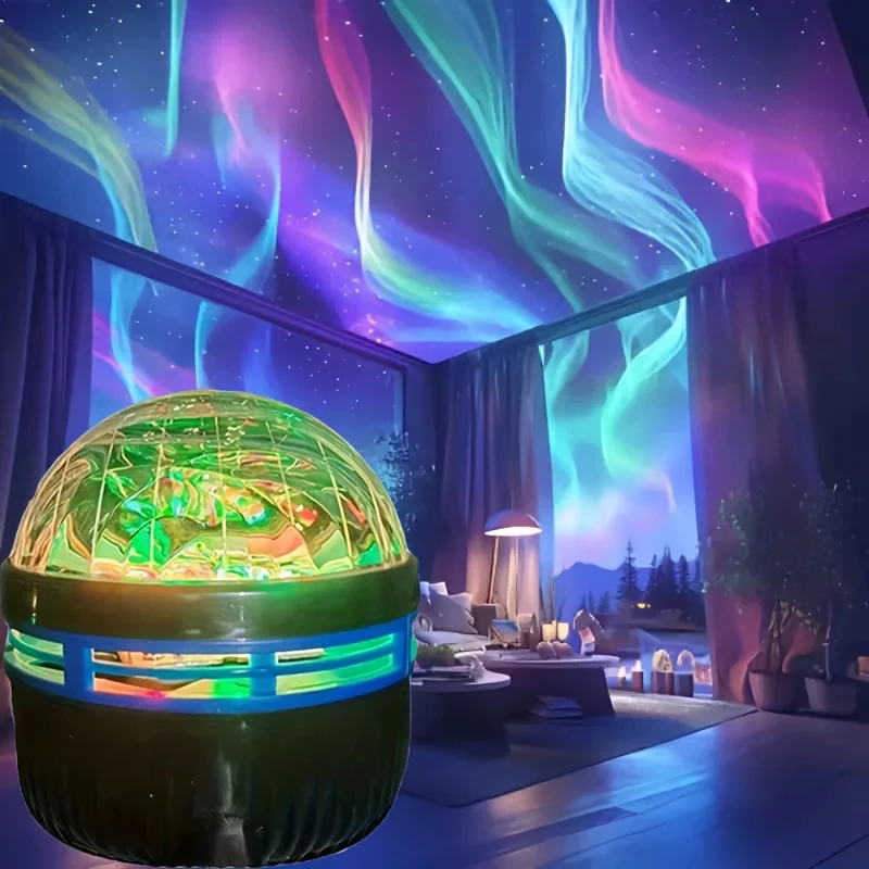 家族のパーティー用の回転ステージライト,銀河プロジェクター,星空,黒のLEDナイトライト,子供の寝室用のプラネタリウム