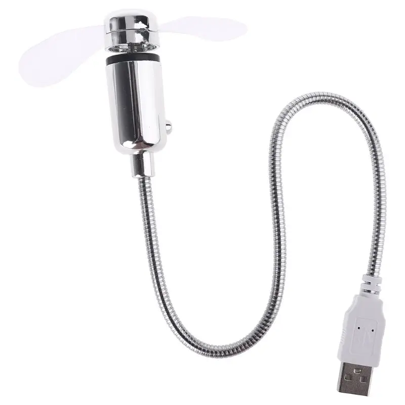 USB-Powered Portable Mobile USB Fan Mini Gooseneck Fan For Laptop Office Home Travel (1 PACK)