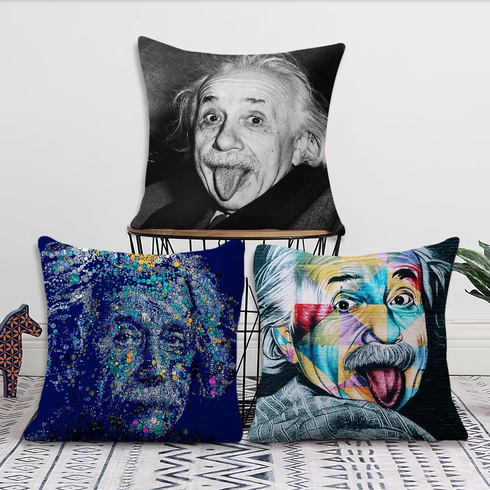 Funny Physics cushion cover For Bedroom Car Coffee Shop Room and E-EINSTEINes Living Room Sofa Decorative Pillow Cover Case