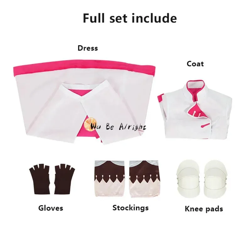 El caso de estudio de Vanitas Jeanne The Hellfire Witch Anime Cosplay disfraz peluca zapatos guantes rodilleras medias Halloween QX1131