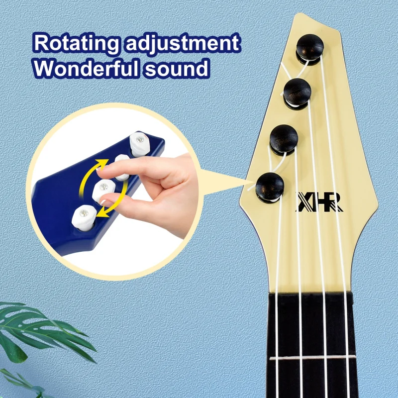 Children'S Mini Ukulele Guitar Toy Instrument 4 Strings Children'S Education Toy Music Learning Game For Boys And Girls
