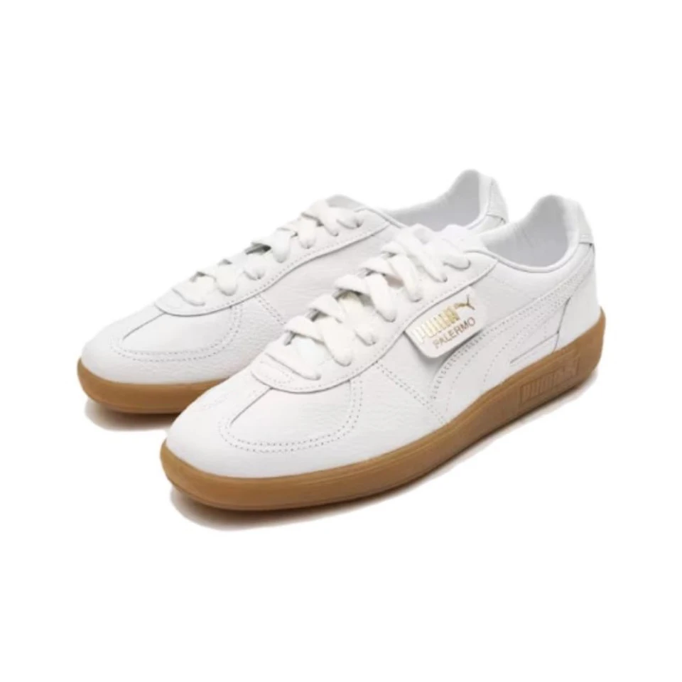 Original Puma Palermo German Trainer Men and Women Unisex Skateboard Casual Lightweight Low-Top Retro Sneakers Shoes 397246-01