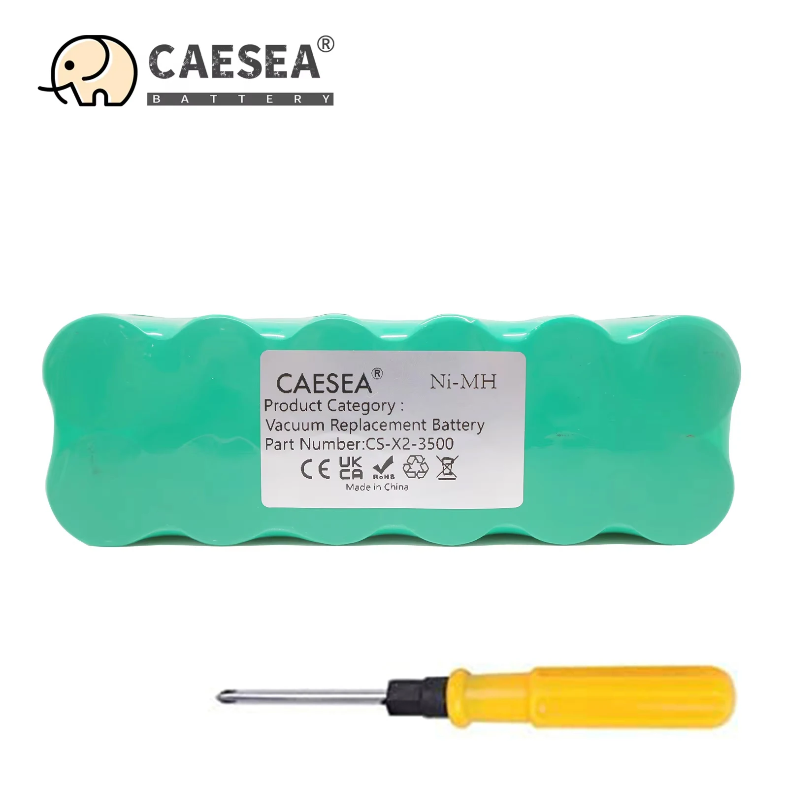 

CAESEA 14.4V 3500mAh Replaceable battery for Deebot X1, X2, X3, X3L for SHAFT KK-1, KK-2, KK-3 Robot Vacuums