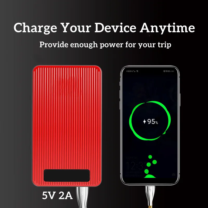Démarreur de batterie de voiture diabétique portable, booster, chargeur, banque d\'alimentation, dispositif de démarrage, 8000mAh, 12V