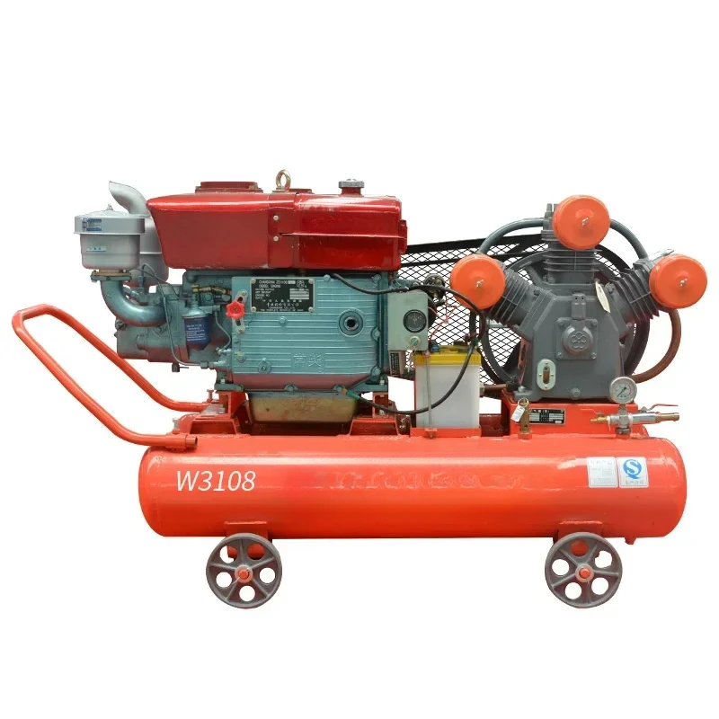 

Mining portable piston air compressors 15HP Powered High Efficiency 70CFM M3/min 1150rpm 2m3/min 70CFM Orange