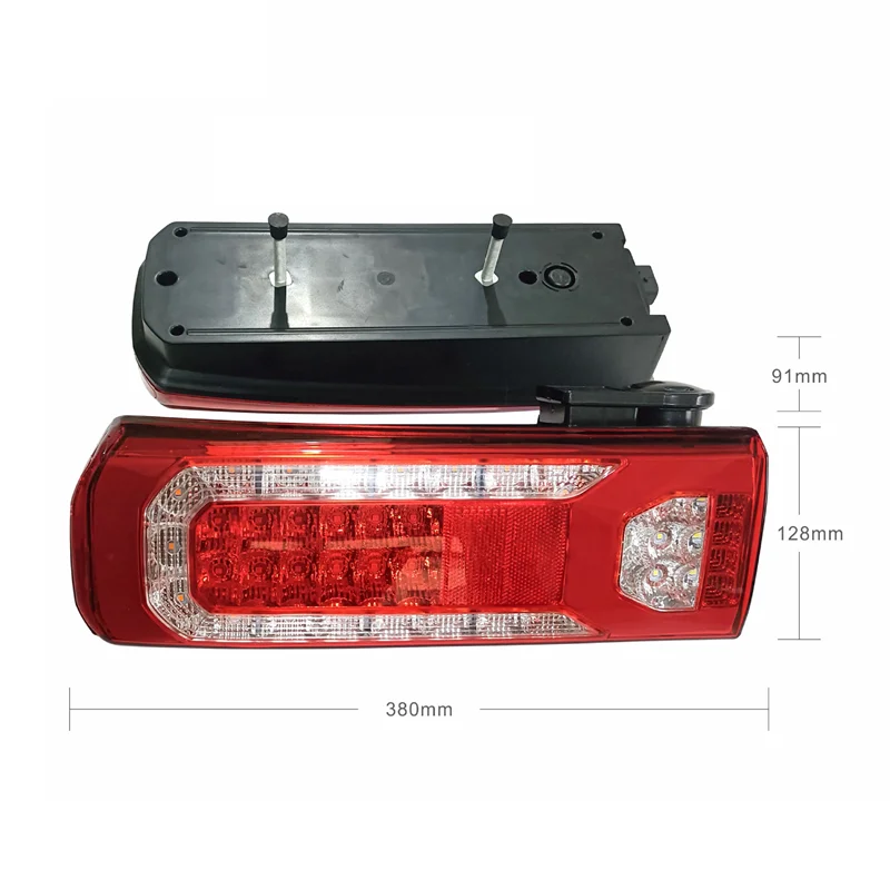 1 Pair 24V LED Tail Light Assembly For Mercedes Actros Mp4 Mp5 Rear Lamps Left Right Buzzer 0035443403 0035443203