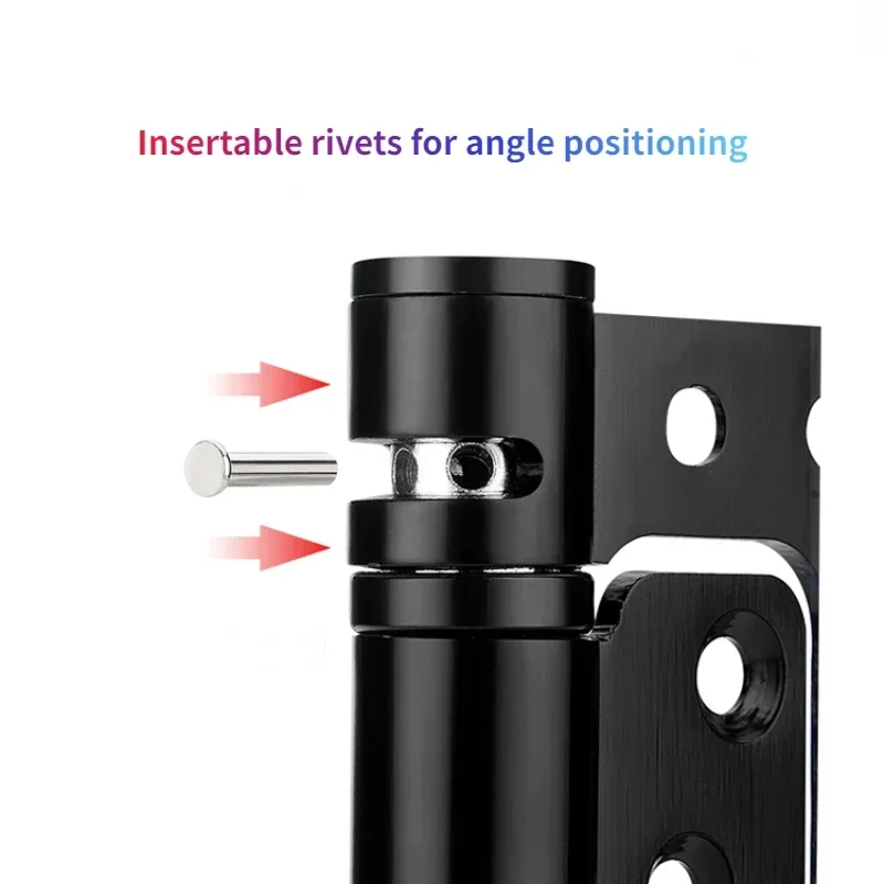 Stainless Steel Concealed Door Hinge with Hydraulic Self-Closing Mechanism Automatic Door Closer for Elegant Integration