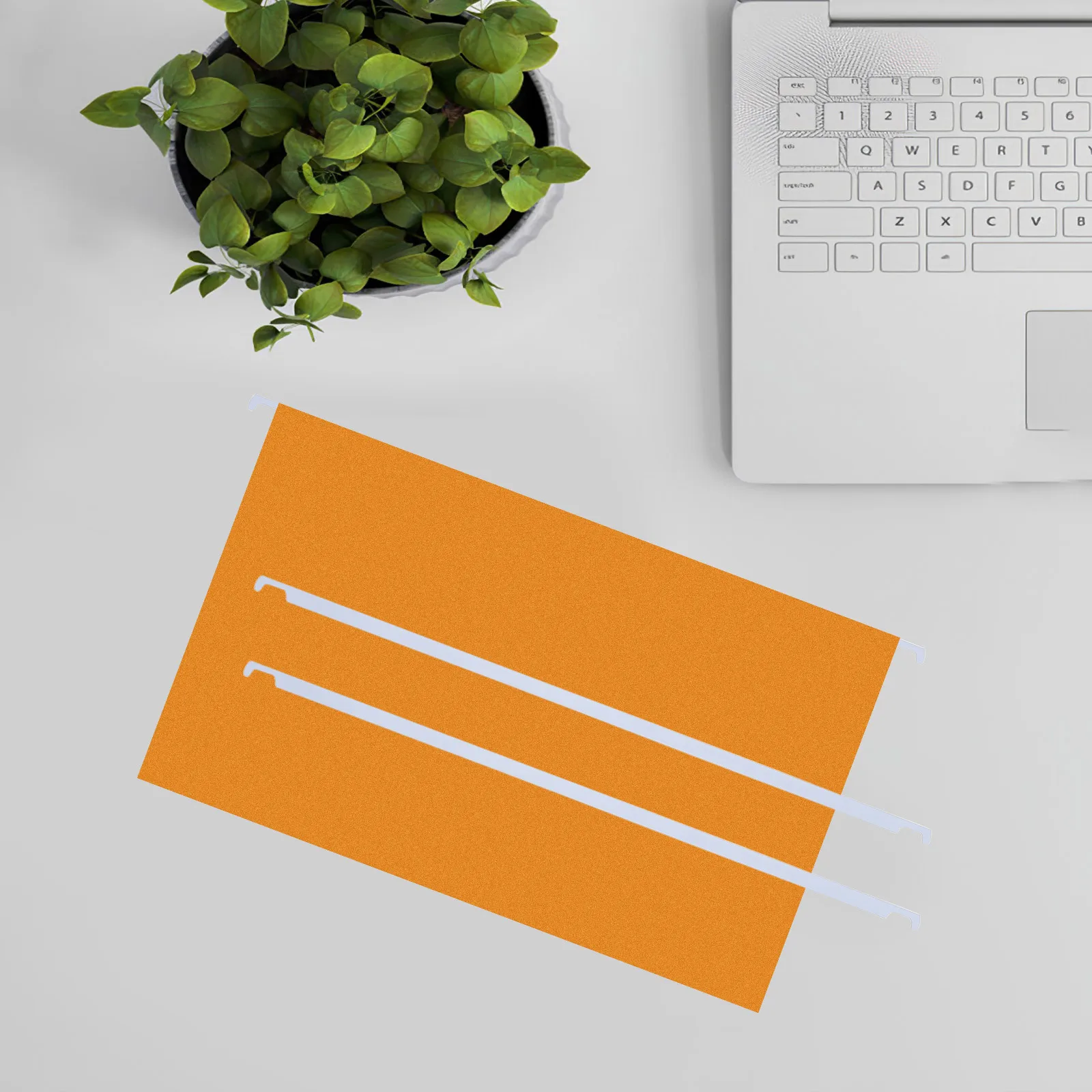 50 قطعة من قضبان الملفات المعلقة البيضاء المعدنية شديدة التحمل ومنظم المستندات المتين ملحقات الإطار للمكتب والمدرسة والمنزل 32.5 سم