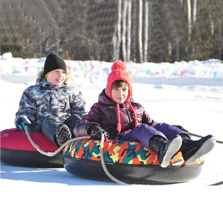 Round inflatable snow sled sledge for kids