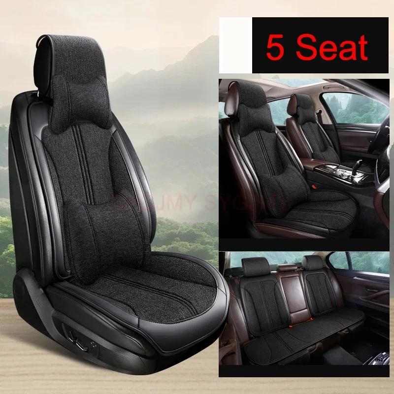 Universal Style Flax Car Seat Cover Cushion for KIA Sportage Ceed Rio Niro Optima Soul Forte Spectra Sorento Car Accessories