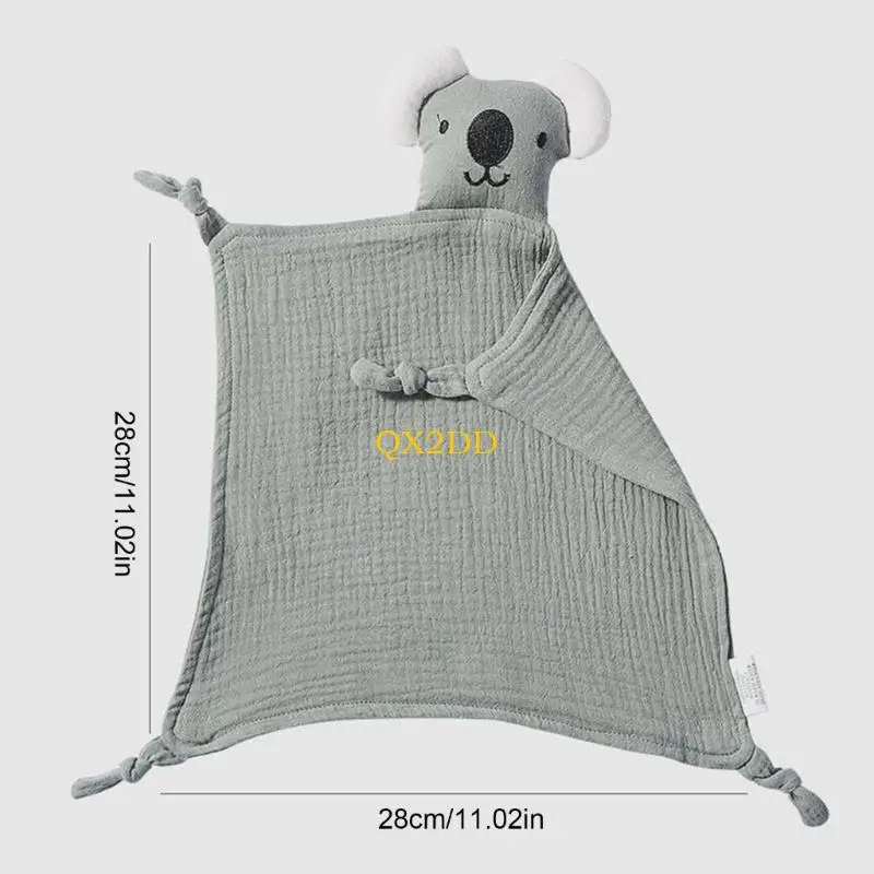 QX2D Soothe Appease Towel Baby Comforters Blanket Cuddle Snuggle Toy Cotton Sleep Toy
